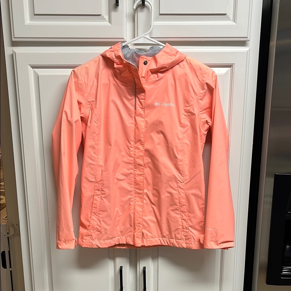 Girls Columbia Coral Hooded Rain Jacket
